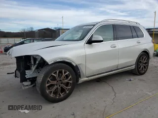 2024 BMW X7 xDrive40i with VIN 5UX23EM05R9U79787, listed as a Copart auction lot 46643245 with 19,793 mi miles and Salvage Title. Bid and sale history available at carsss.com. Image 1.