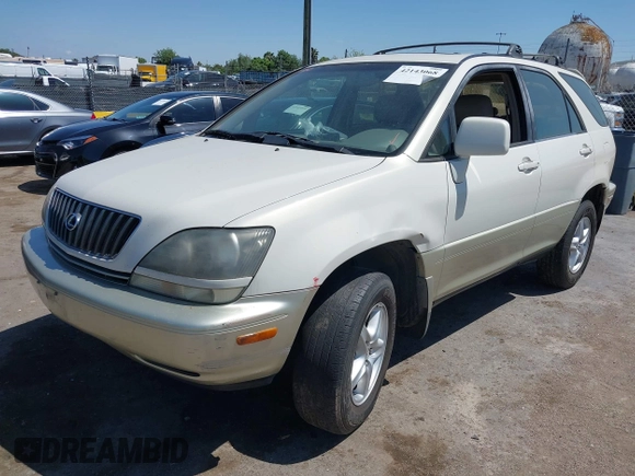 1999 Lexus RX 300 Luxury SUV with VIN JT6GF10U7X0026909, listed as a IAAI auction lot 42143068 with 203,686 mi miles. Bid and sale history available at carsss.com. Image 2.