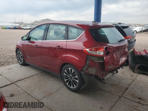 2017 Ford C-Max Energi Titanium with VIN 1FADP5FU8HL101405, listed as a Copart auction lot 58865944 with 54,237 mi miles and Salvage Title. Bid and sale history available at carsss.com. Image 2.