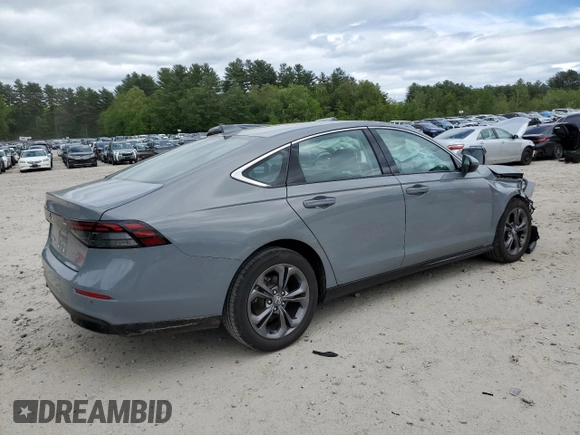 2024 Honda Accord EX-L with VIN 1HGCY2F64RA094518, listed as a Copart auction lot 57578005 with 9,297 mi miles and Salvage title. Bid and sale history available at DreamBid. Image 3.