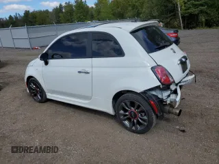 2015 FIAT 500 Turbo with VIN 3C3CFFHH3FT507502, listed as a Copart auction lot 69024104 with 184,468 mi miles and Salvage Title. Bid and sale history available at carsss.com. Image 2.
