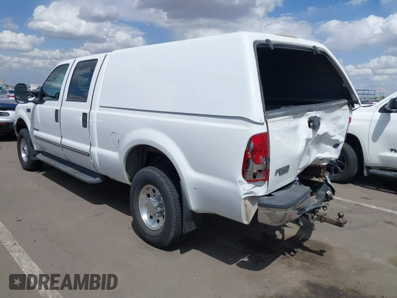 2000 Ford F-250 XL with VIN 1FTNW21F1YEB77397, listed as a IAAI auction lot 41934134 with 344,782 mi miles and . Bid and sale history available at DreamBid. Image 3.