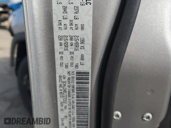 2018 Jeep Compass Sport with VIN 3C4NJCAB5JT272312, listed as a Copart auction lot 56700395 with 131,693 mi miles and Salvage title. Bid and sale history available at DreamBid. Image 13.