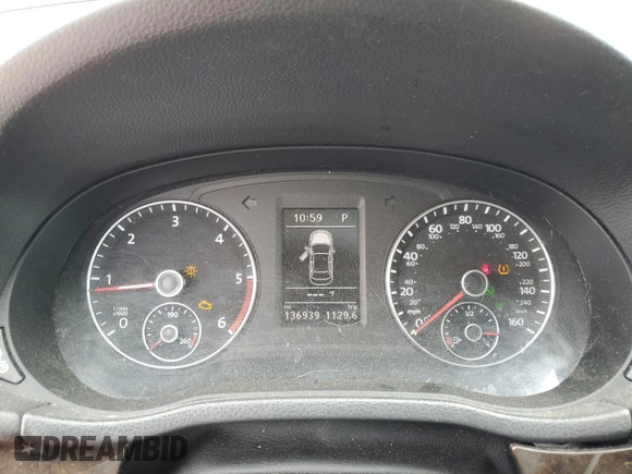 2014 Volkswagen Passat SEL Premium with VIN 1VWCN7A30EC036693, listed as a Copart auction lot 59156245 with 136,939 mi miles and Salvage title. Bid and sale history available at DreamBid. Image 9.