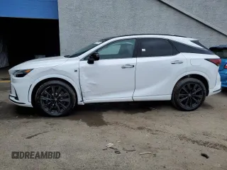 2023 Lexus RX with VIN 2T2BCMEA9PC007985, listed as a Copart auction lot 79986133 with 5,486 mi miles. Bid and sale history available at carsss.com. Image 1.