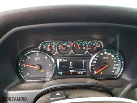 2017 Chevrolet Silverado 1500 LT with VIN 3GCUKREC7HG490382, listed as a Copart auction lot 85544354 with 112,861 mi miles and Salvage Title. Bid and sale history available at carsss.com. Image 9.