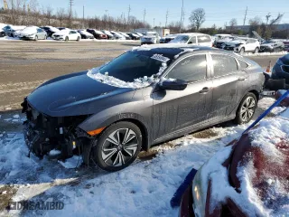 2018 Honda Civic Sedan EX-L with VIN JHMFC1F74JX001106, listed as a Copart auction lot 86258044 with 51,626 mi miles and Salvage Title. Bid and sale history available at carsss.com. Image 1.