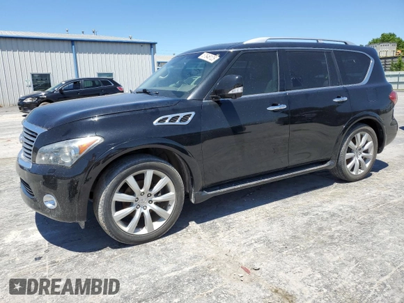 2014 Infiniti QX80 with VIN JN8AZ2NEXE9064208, listed as a Copart auction lot 57646125 with 181,361 mi miles and Clean title. Bid and sale history available at DreamBid. Image 1.