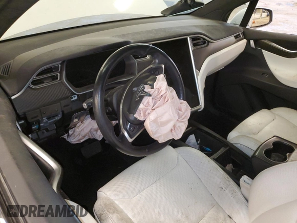 2016 Tesla Model X 70D with VIN 5YJXCBE24GF027807, listed as a Copart auction lot 50504814 with 0 mi miles and Salvage Title. Bid and sale history available at carsss.com. Image 8.