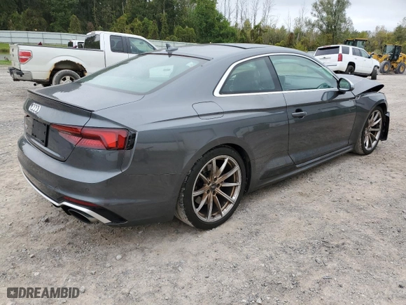 2018 Audi RS 5 Coupe with VIN WUAPWAF54JA903983, listed as a Copart auction lot 72992394 with 20,561 mi miles and Salvage Title. Bid and sale history available at carsss.com. Image 3.