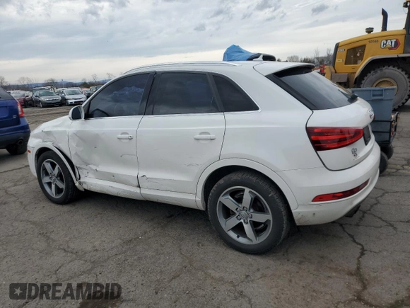 2015 Audi Q3 2.0T Premium Plus with VIN WA1EFCFS9FR009843, listed as a Copart auction lot 51218455 with 118,381 mi miles and Salvage Title. Bid and sale history available at carsss.com. Image 2.