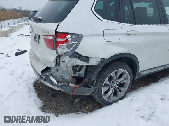 2017 BMW X3 xDrive28i z VIN 5UXWX9C50H0T09138, wystawiony jako IAAI lot #41294326 z przebiegiem 103 332 mil mil oraz . Historia ofert i sprzedaży dostępna na DreamBid. Obrazek 6.