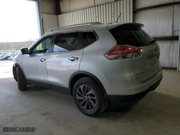 2016 Nissan Rogue SV with VIN 5N1AT2MV9GC850646, listed as a Copart auction lot 53889995 with 39,856 mi miles and Salvage Title. Bid and sale history available at carsss.com. Image 2.
