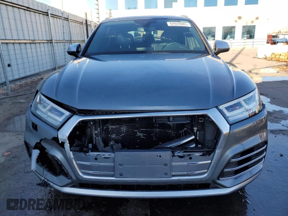 2018 Audi SQ5 Premium Plus with VIN WA1A4AFY1J2150081, listed as a Copart auction lot 42928885 with 54,757 mi miles and Salvage Title. Bid and sale history available at DreamBid. Image 5.