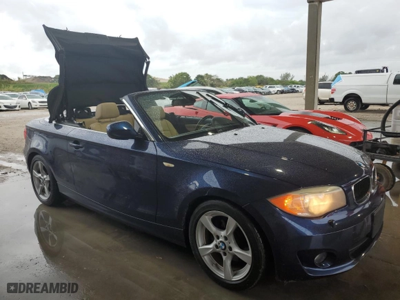 2013 BMW 1 Series 128i with VIN WBAUL7C57DVU08557, listed as a Copart auction lot 46574235 with 88,776 mi miles and Salvage Title. Bid and sale history available at carsss.com. Image 4.
