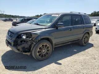 2005 Honda Pilot EX-L with VIN 2HKYF18675H563122, listed as a Copart auction lot 60562665 with 193,946 mi miles and Salvage title. Bid and sale history available at DreamBid. Image 1.