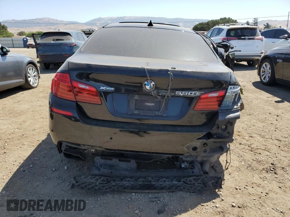 2016 BMW 5 Series 550i xDrive with VIN WBAKP9C55GD980454, listed as a Copart auction lot 59319485 with 91,424 mi miles and Salvage title. Bid and sale history available at DreamBid. Image 6.