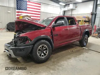 2018 Ram 1500 Rebel with VIN 1C6RR7YT6JS161552, listed as a Copart auction lot 53782255 with 87,142 mi miles and Salvage title. Bid and sale history available at DreamBid. Image 1.