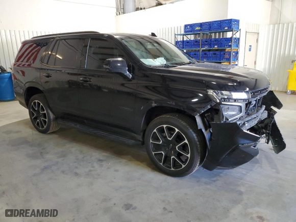 2022 Chevrolet Tahoe RST with VIN 1GNSKRKD8NR100297, listed as a Copart auction lot 42195495 with 82,329 mi miles and Salvage Title. Bid and sale history available at carsss.com. Image 4.