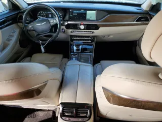 2019 Genesis G90 3.3T Premium with VIN KMTF34JA0KU054699, listed as a Copart auction lot 88333005 with 44,582 mi miles and Non Repairable. Bid and sale history available at carsss.com. Image 8.