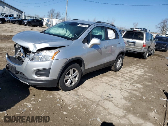 2015 Chevrolet Trax LT with VIN 3GNCJRSB7FL255695, listed as a Copart auction lot 46846605 with 144,939 mi miles and Salvage Title. Bid and sale history available at carsss.com. Image 1.