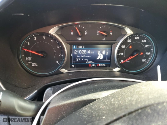 2020 Chevrolet Equinox LT with VIN 2GNAXJEV6L6182333, listed as a Copart auction lot 88294625 with 43,338 mi miles and Salvage Title. Bid and sale history available at carsss.com. Image 9.