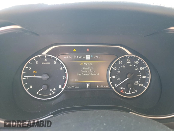 2020 Nissan Maxima Platinum with VIN 1N4AA6FV1LC385133, listed as a Copart auction lot 89101525 with 53,774 mi miles and Salvage Title. Bid and sale history available at DreamBid. Image 9.