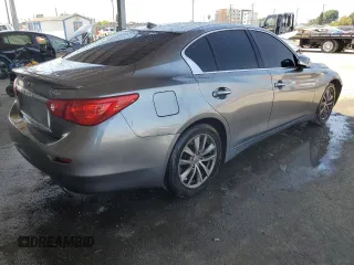2015 Infiniti Q50 Premium with VIN JN1BV7AP4FM352677, listed as a Copart auction lot 51815065 with 115,849 mi miles and Salvage Title. Bid and sale history available at carsss.com. Image 3.