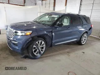 2021 Ford Explorer Platinum with VIN 1FM5K8HC8MGC17317, listed as a Copart auction lot 55221625 with 52,485 mi miles and Salvage title. Bid and sale history available at DreamBid. Image 1.