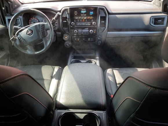 2021 Nissan Titan Pro-4X with VIN 1N6AA1ED1MN511189, listed as a Copart auction lot 46675015 with 51,162 mi miles and Non repairable. Bid and sale history available at DreamBid. Image 8.