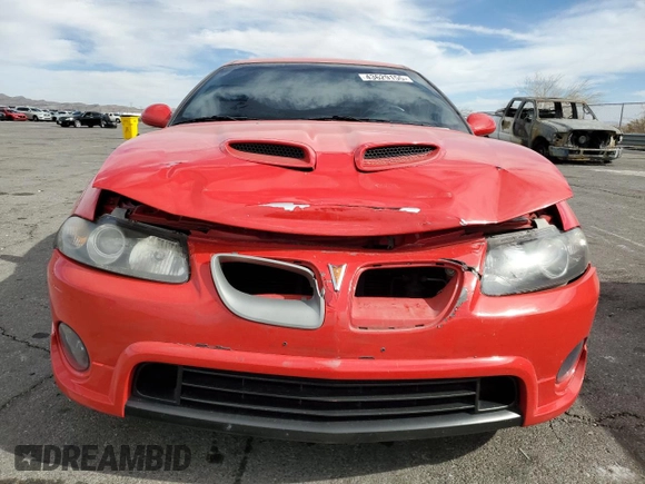 2005 Pontiac GTO with VIN 6G2VX12U65L382054, listed as a Copart auction lot 43629155 with 91,018 mi miles and Salvage Title. Bid and sale history available at DreamBid. Image 5.