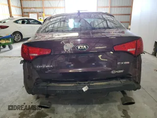 2013 Kia Optima EX with VIN 5XXGN4A76DG223814, listed as a Copart auction lot 59561475 with Not provided miles and Salvage title. Bid and sale history available at DreamBid. Image 6.