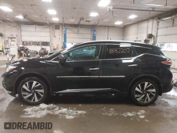 2017 Nissan Murano SL with VIN 5N1AZ2MHXHN106410, listed as a IAAI auction lot 41882207 with 152,876 mi miles and . Bid and sale history available at carsss.com. Image 15.