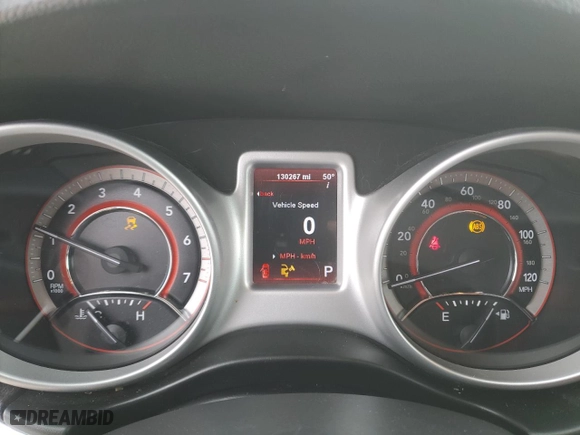 2011 Dodge Journey Mainstreet with VIN 3D4PG1FG6BT567438, listed as a Copart auction lot 44039255 with 130,267 mi miles and Salvage Title. Bid and sale history available at carsss.com. Image 9.
