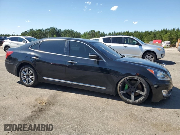 2013 Hyundai Equus Signature with VIN KMHGH4JH1DU063847, listed as a Copart auction lot 58177565 with 121,715 mi miles and Clean title. Bid and sale history available at DreamBid. Image 4.