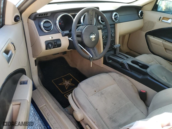 2008 Ford Mustang Deluxe with VIN 1ZVHT80N385129138, listed as a Copart auction lot 47485825 with 166,735 mi miles and Salvage Title. Bid and sale history available at carsss.com. Image 8.