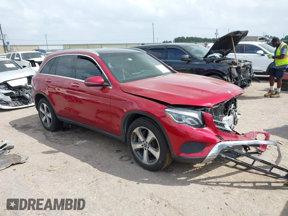 2017 Mercedes-Benz GLC with VIN WDC0G4JB5HF213354, listed as a IAAI auction lot 41939260 with 106,606 mi miles. Bid and sale history available at carsss.com. Image 1.