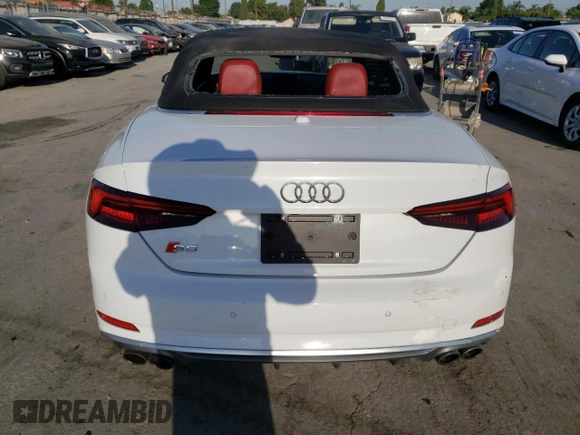 2018 Audi S5 Premium Plus z VIN WAUY4GF59JN004438, wystawiony jako Copart lot #45324915 z przebiegiem 24 970 mil mil oraz Szkody całkowita. Historia ofert i sprzedaży dostępna na DreamBid. Obrazek 6.
