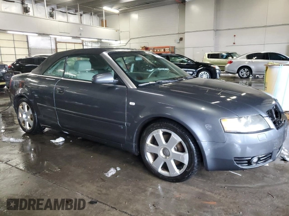 2006 Audi A4 3.0L with VIN WAUDT48H66K002193, listed as a Copart auction lot 79567404 with 136,244 mi miles and Salvage Title. Bid and sale history available at carsss.com. Image 4.