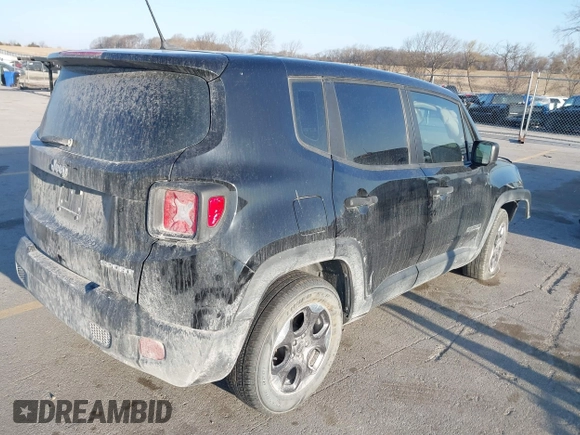 2016 Jeep Renegade Sport with VIN ZACCJAAW3GPD19335, listed as a IAAI auction lot 41904295 with 142,011 mi miles and . Bid and sale history available at carsss.com. Image 4.