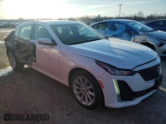 2024 Cadillac CT5 Luxury with VIN 1G6DX5RK8R0108526, listed as a Copart auction lot 48294545 with 25,210 mi miles and Salvage title. Bid and sale history available at DreamBid. Image 4.