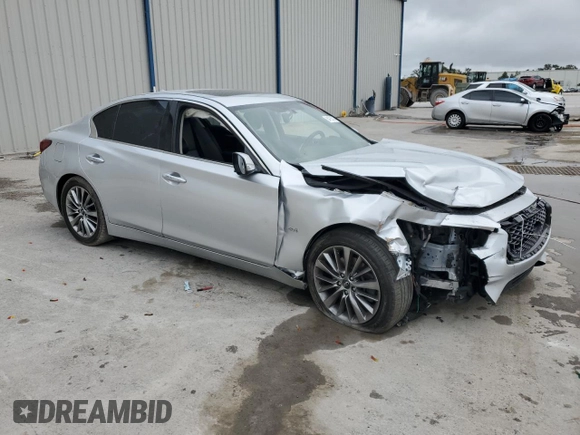 2019 Infiniti Q50 3.0t Signature Edition with VIN JN1EV7AP6KM514591, listed as a Copart auction lot 84735724 with 64,178 mi miles and Non Repairable. Bid and sale history available at carsss.com. Image 4.