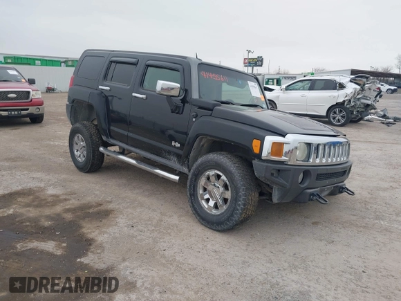 2007 Hummer H3 SUV with VIN 5GTDN13E578109056, listed as a IAAI auction lot 41455611 with 182,456 mi miles and . Bid and sale history available at DreamBid. Image 1.