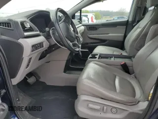 2022 Honda Odyssey EX-L with VIN 5FNRL6H74NB036835, listed as a Copart auction lot 50445655 with 55,276 mi miles and Salvage Title. Bid and sale history available at DreamBid. Image 7.
