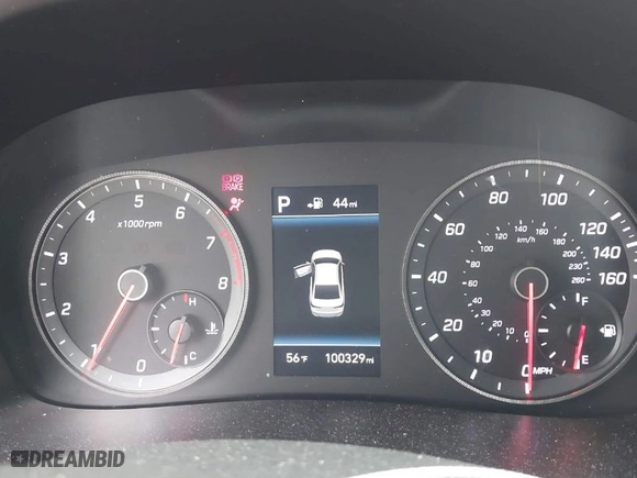 2019 Hyundai Sonata SEL with VIN 5NPE34AF4KH758422, listed as a IAAI auction lot 41378936 with 100,329 mi miles. Bid and sale history available at carsss.com. Image 7.