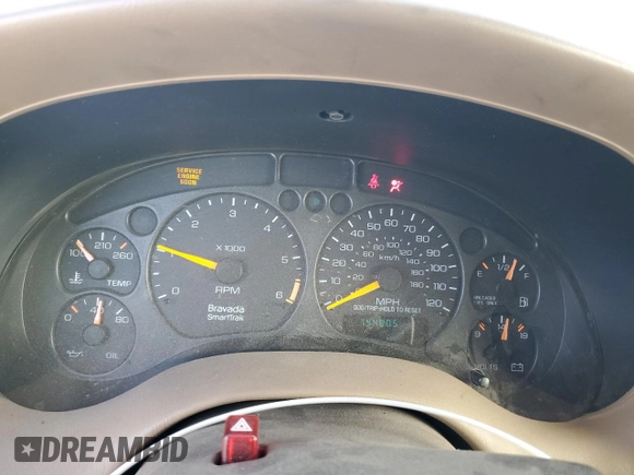 1999 Oldsmobile Bravada z VIN 1GHDT13W8X2717155, wystawiony jako Copart lot #84807244 z przebiegiem 144 805 mil mil oraz Szkoda całkowita • Salvage title. Historia ofert i sprzedaży dostępna na DreamBid. Obrazek 9.
