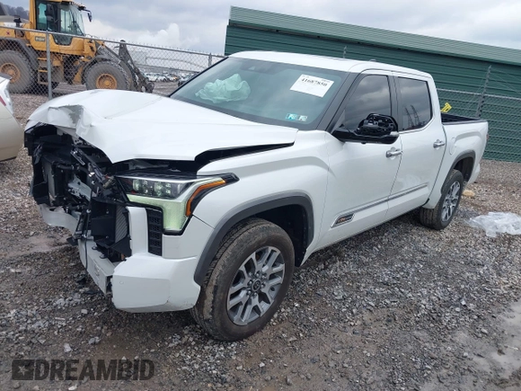 2024 Toyota Tundra 1794 Edition with VIN 5TFMA5DB1RX206178, listed as a IAAI auction lot 41687850 with 11,547 mi miles and . Bid and sale history available at DreamBid. Image 18.