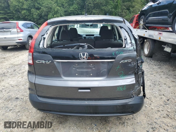 2012 Honda CR-V LX with VIN 2HKRM4H30CH618010, listed as a Copart auction lot 64193645 with 109,059 mi miles and Clean title. Bid and sale history available at DreamBid. Image 6.
