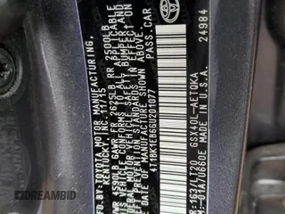 2016 Toyota Avalon Limited with VIN 4T1BK1EB6GU201077, listed as a Copart auction lot 53687365 with 93,926 mi miles and Salvage Title. Bid and sale history available at DreamBid. Image 13.