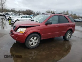2008 Kia Sorento LX z VIN KNDJC735185839293, wystawiony jako Copart lot #45384805 z przebiegiem 187 080 mil mil oraz Szkoda całkowita • Salvage title. Historia ofert i sprzedaży dostępna na DreamBid. Obrazek 1.